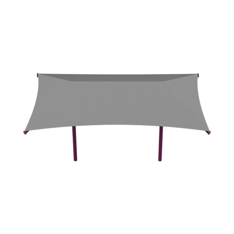 Double Post Umbrella | Sun Shade Co. Modern Two-Post Shelter