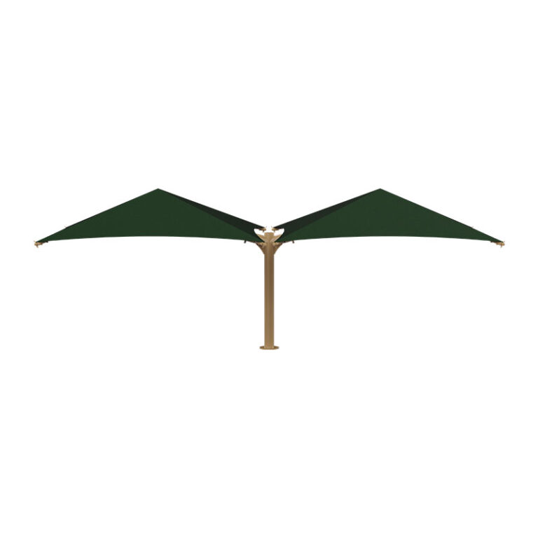 Dual Umbrella Shade with Single Post, Wide Coverage | Sun Shade Co.